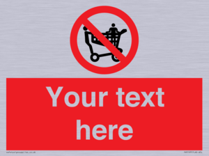 Custom No Climbing on Trolley Sign